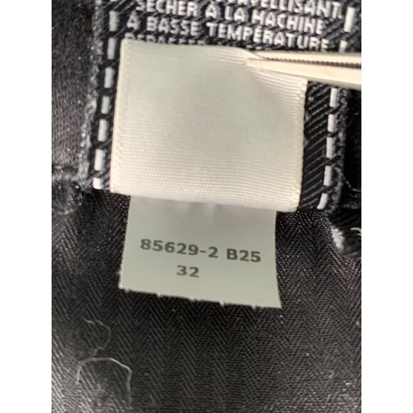 7 For All Mankind B(air) Black Skinny Jeans Womens Size 32 Raw Hem Crop GUC 8110 - Picture 10 of 10